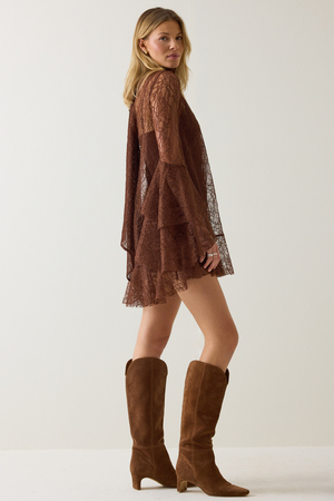 Langley Lace Mini Dress - Altar'd State - 