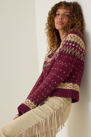 Mireia Allover Fairisle Sweater - Altar'd State - 