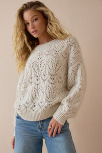 Fia Oversized Pointelle Crew Detail 4 - Altar'd State