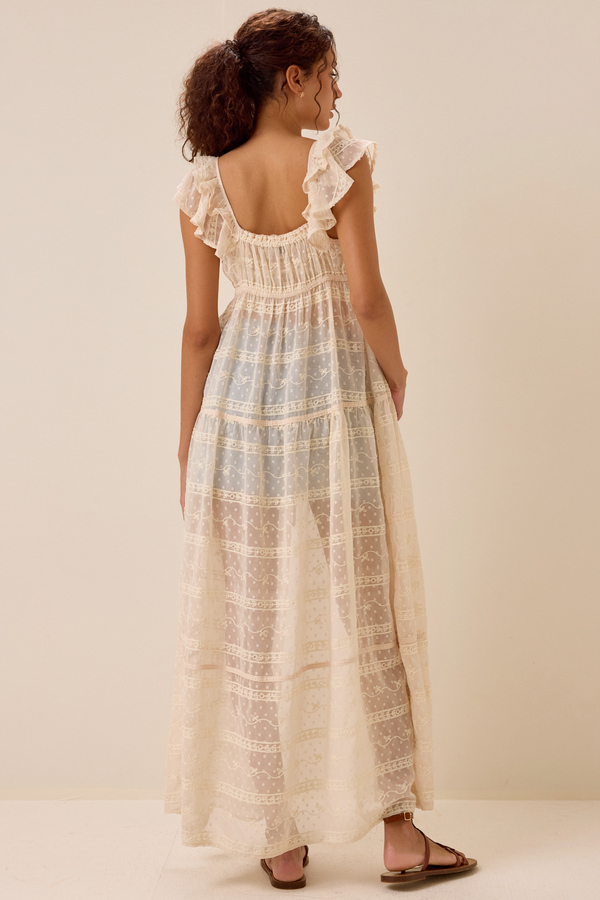 Cleo Tie Front Long Kimono Detail 4 - Altar'd State