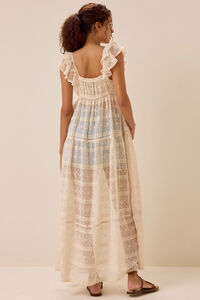 Cleo Tie Front Long Kimono Detail 4 - Altar'd State