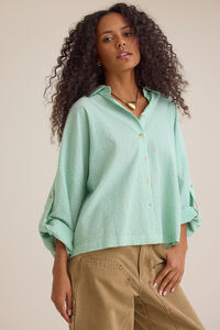Lillian Button Up Top Detail 5 - Altar'd State