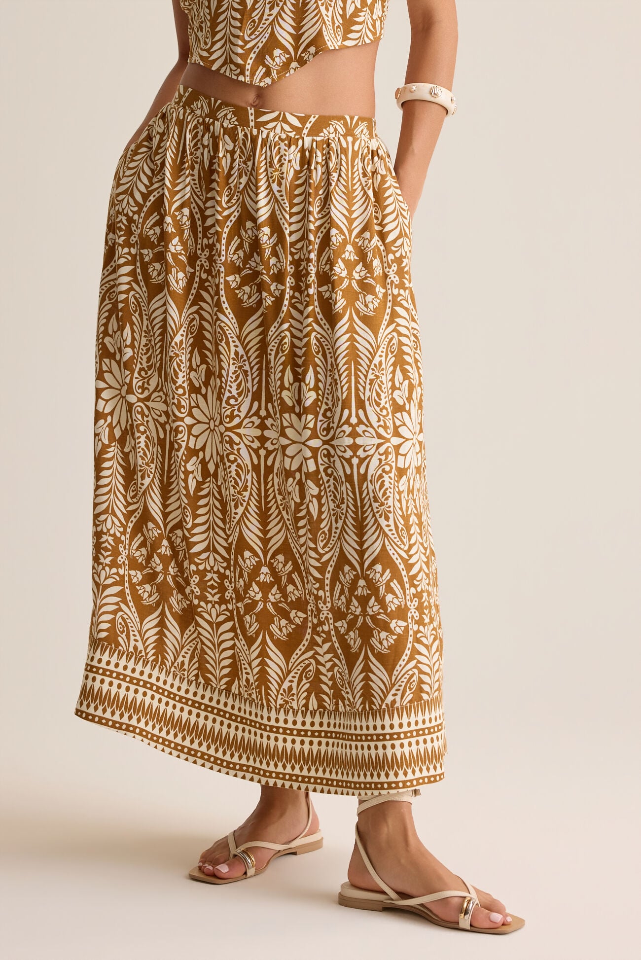 Beck Boho Midi Skirt