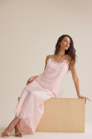 Lilou Lace Satin Top - Altar'd State - 