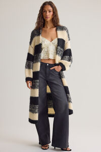 Becky Open Stripe Duster Detail 2 - Altar'd State