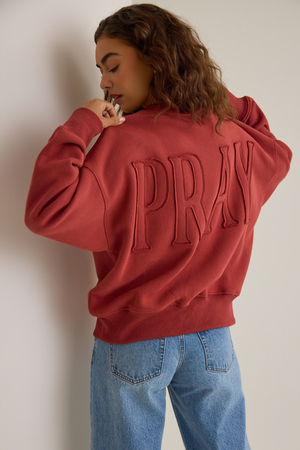 Pray Applique Pullover - Altar'd State - 