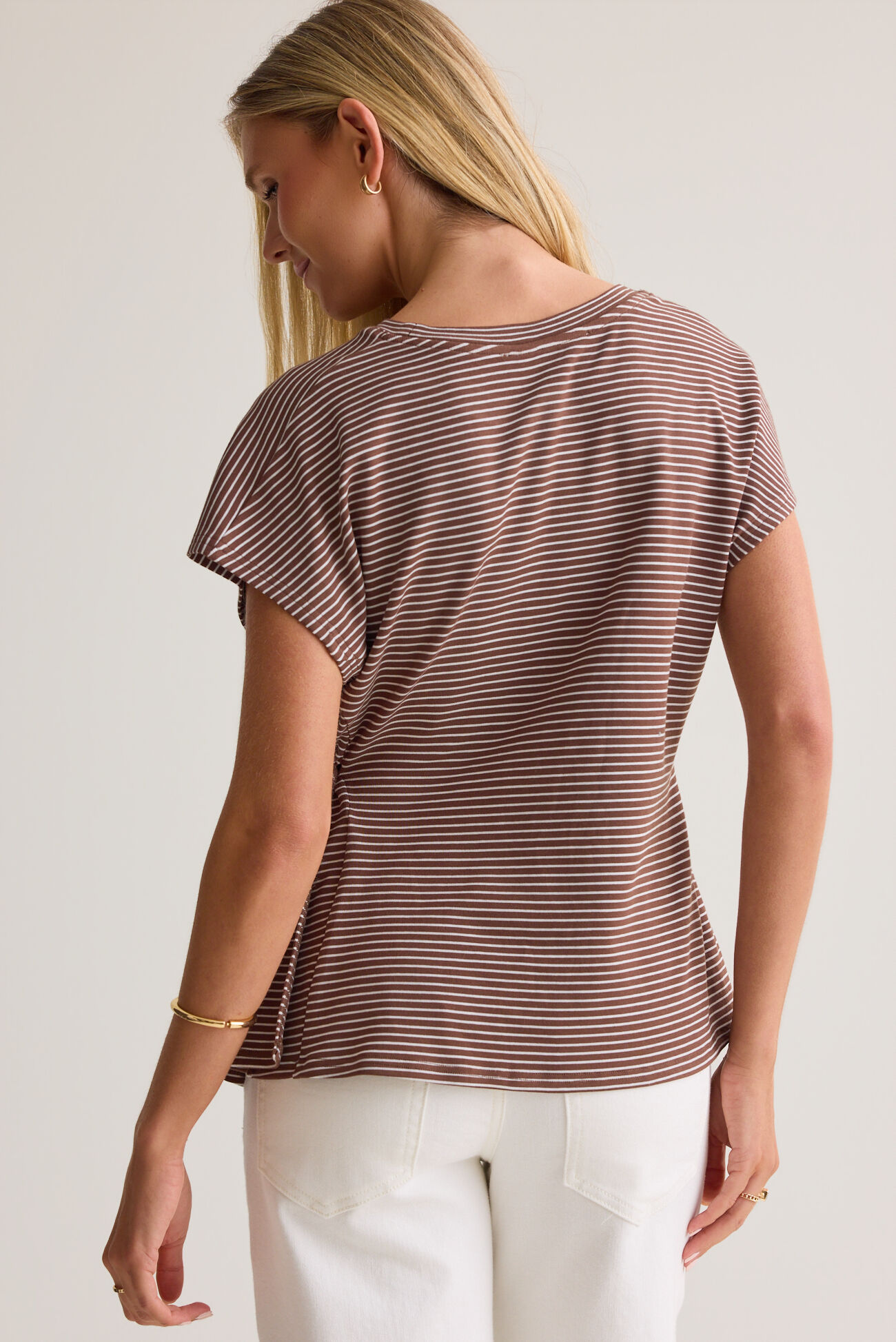 Mason Striped Cinched Waist Shirt