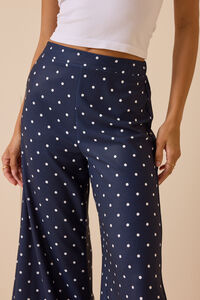 Lila Polka Dot Pant Detail 2 - Altar'd State