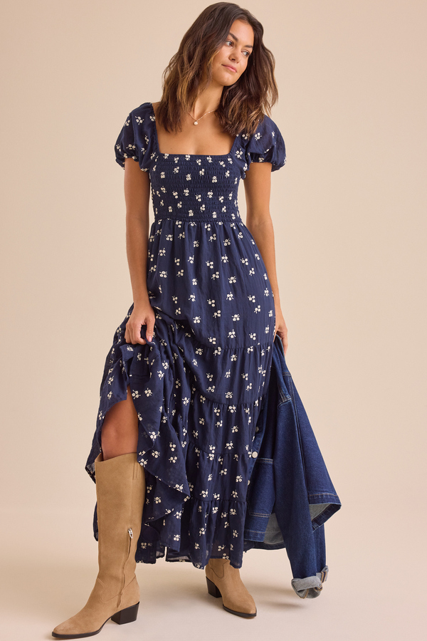 Oaklynn Embroidered Maxi Dress Detail 2 - Altar'd State