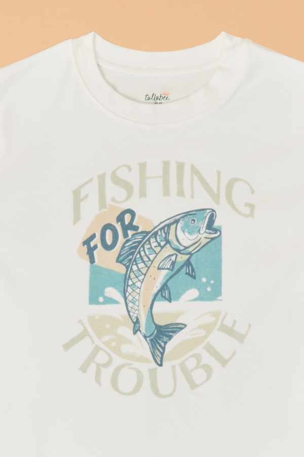 Fishing For Trouble Tee Detail 2 - Altar'd State