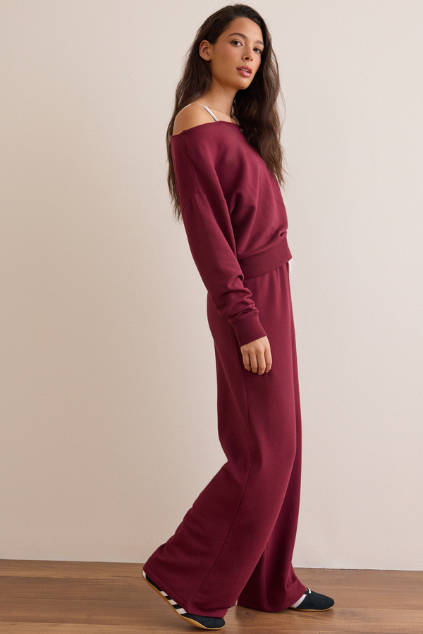 Trackline Off Shoulder Pullover Detail 3 - Altar'd State