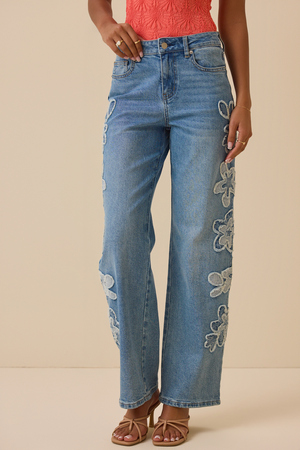 Pollie Patched Jeans - Altar'd State - 