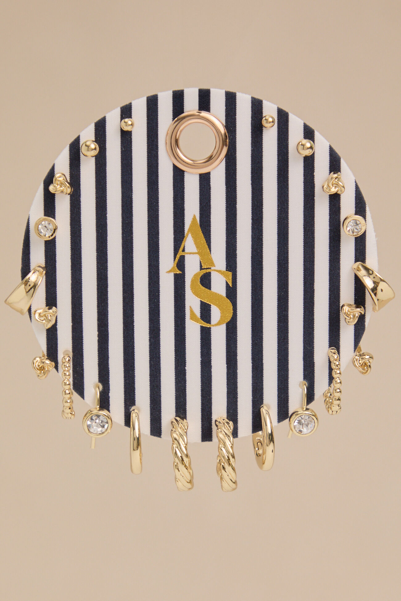 Haley Striped 10PK Earring Set