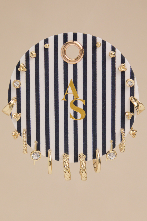 Haley Striped 10PK Earring Set - Altar'd State