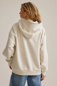 Denim Cross Hoodie Detail 3 - Altar'd State