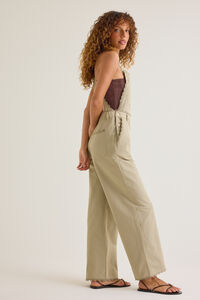 Ivy Lace Trim Overalls Detail 4 - Altar'd State
