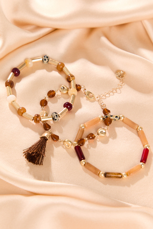 Multicolor Dalmatian Beaded Bracelet Pack - Altar'd State - 