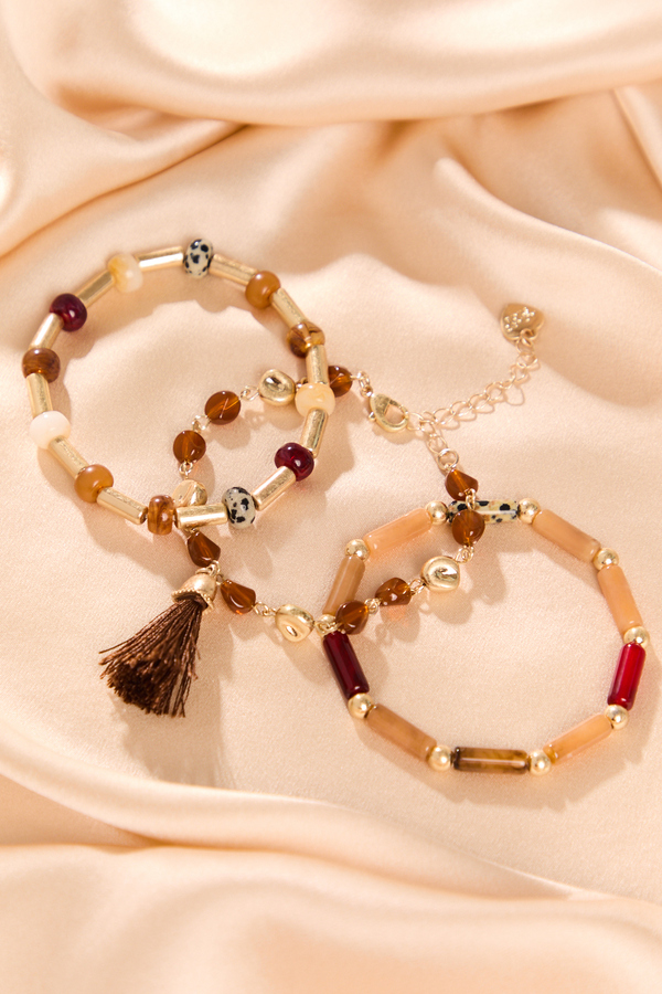 Multicolor Dalmatian Beaded Bracelet Pack - Altar'd State
