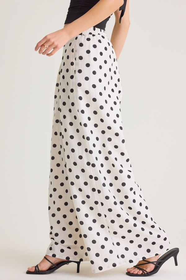 Veda Polka Dot Trouser Pants Detail 4 - Altar'd State