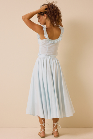 Matilda Stripe Midi Skirt - Altar'd State - 