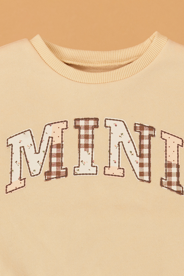 Maris Multi-Patch Mini Sweatshirt Detail 2 - Altar'd State