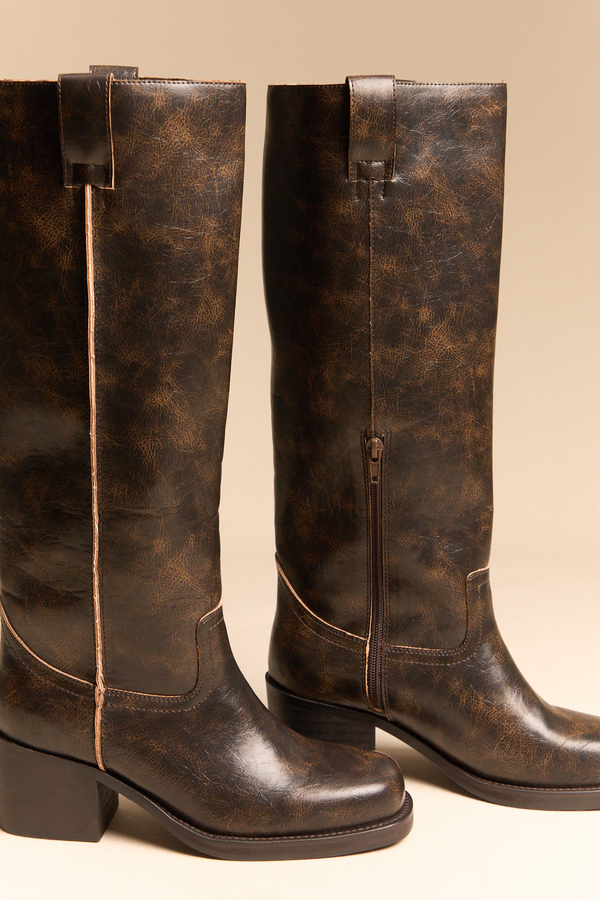 Zadie Leather Riding Boot Detail 4 - Altar'd State