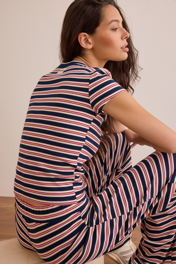 Classic Coast Stripe Top Detail 5 - Altar'd State