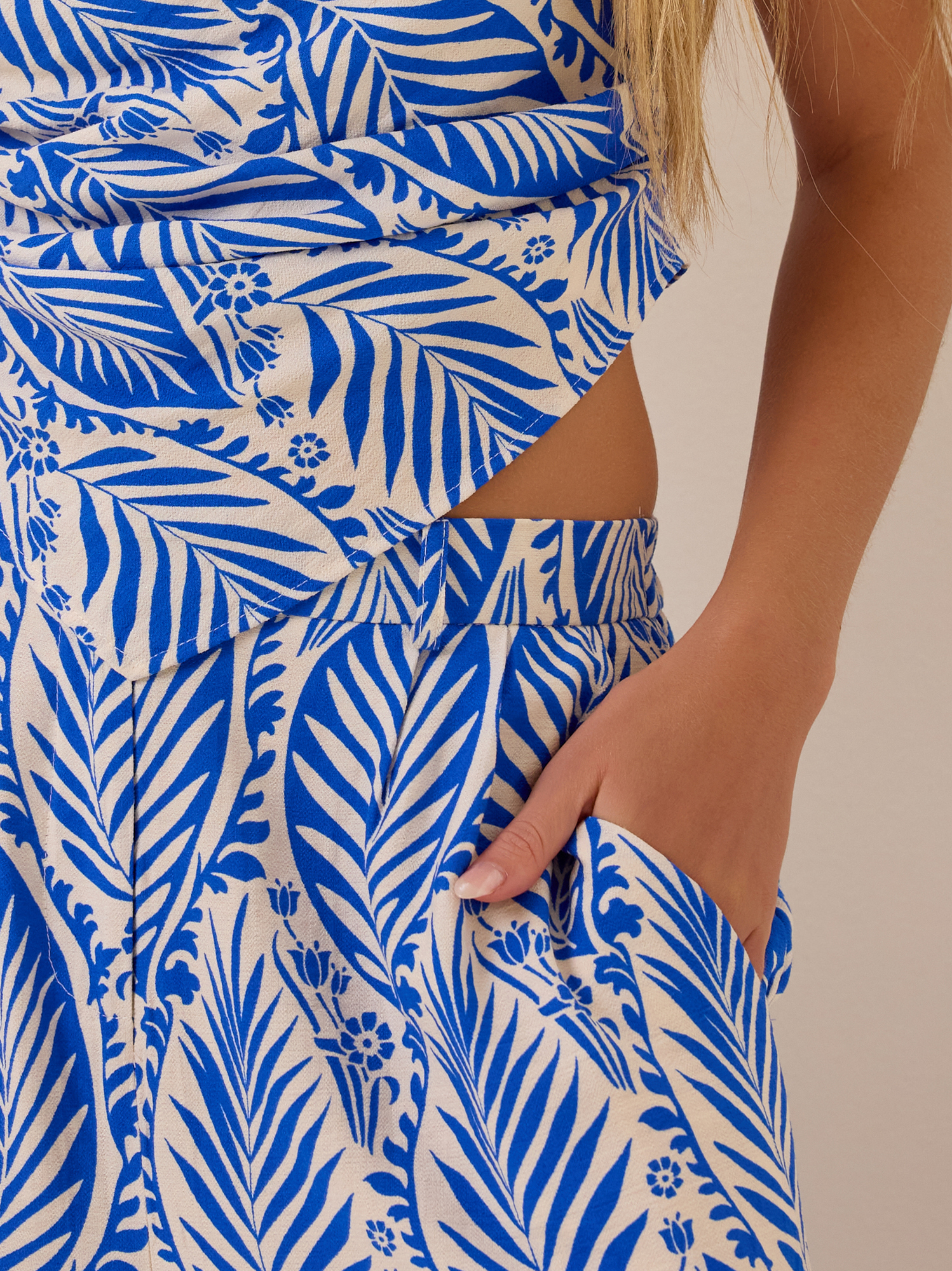 Hendricks Boho Tie Back Tube Top in Blue | Altar'd State
