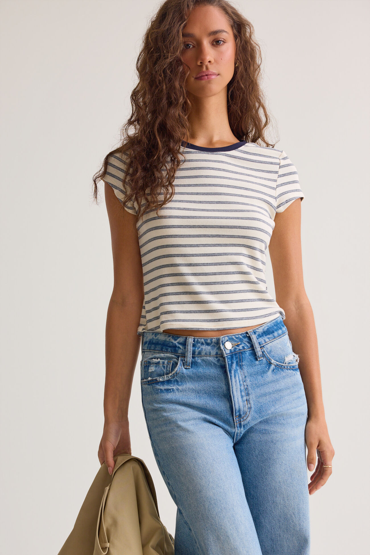 Nick Stripe Baby Tee