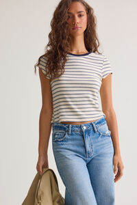 Nick Stripe Baby Tee Detail 4 - Altar'd State