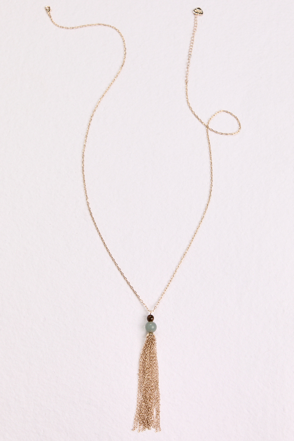 Marin Resin Beaded Necklace - Altar'd State