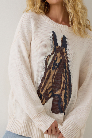 Ally Horse Knit Sweater - Altar'd State
