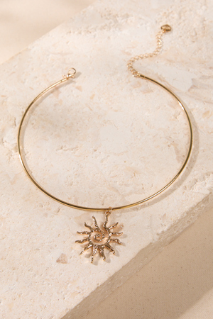 Gemma Sun Dial Necklace - Altar'd State - 