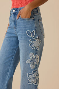 Pollie Patched Jeans Detail 2 - Altar'd State
