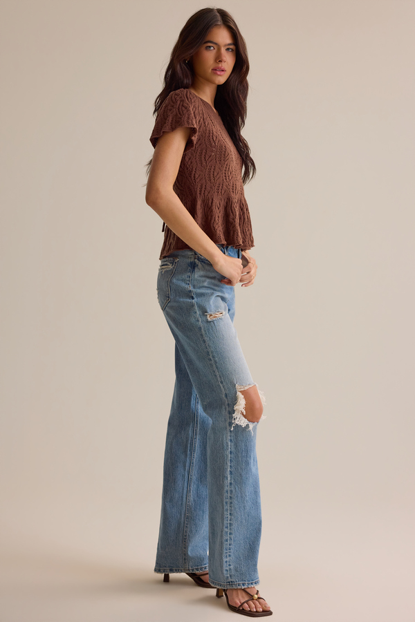 Lexie Pointelle Top Detail 4 - Altar'd State