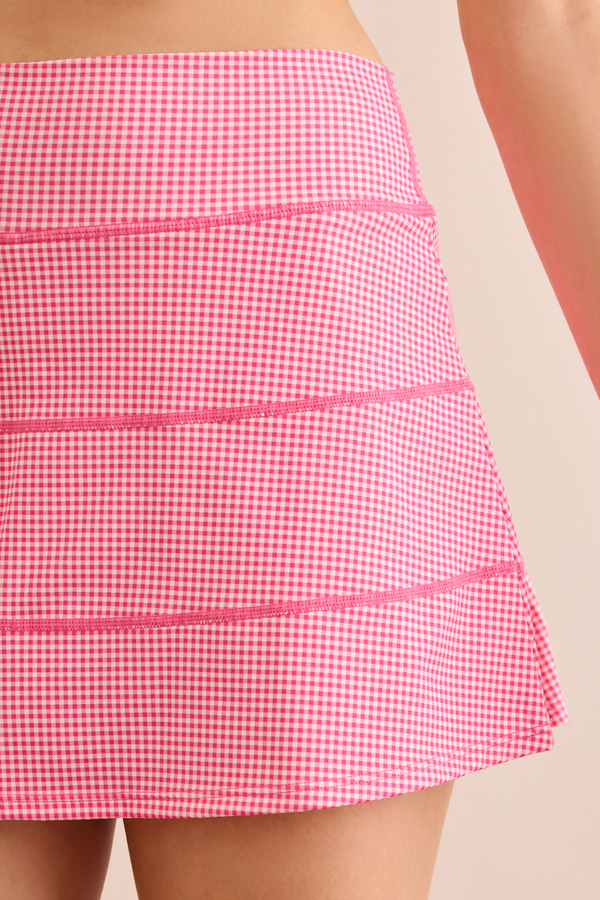 Serves Up Gingham Skort Detail 2 - Altar'd State