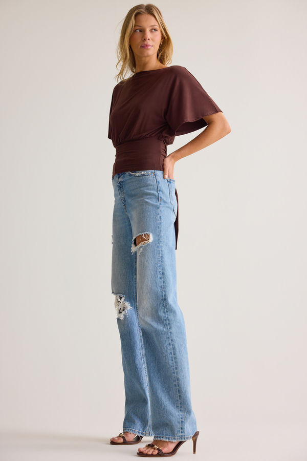 Mina Boatneck Fitted Top Detail 5 - Altar'd State