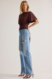 Mina Boatneck Fitted Top Detail 5 - Altar'd State