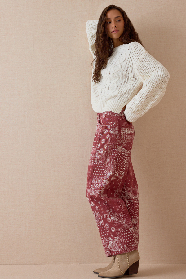 Colette Cable Knit Sweater Detail 4 - Altar'd State