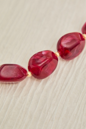 Wine Stone Statement Necklace - Altar'd State - 