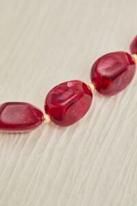 Wine Stone Statement Necklace Detail 3 - Altar'd State