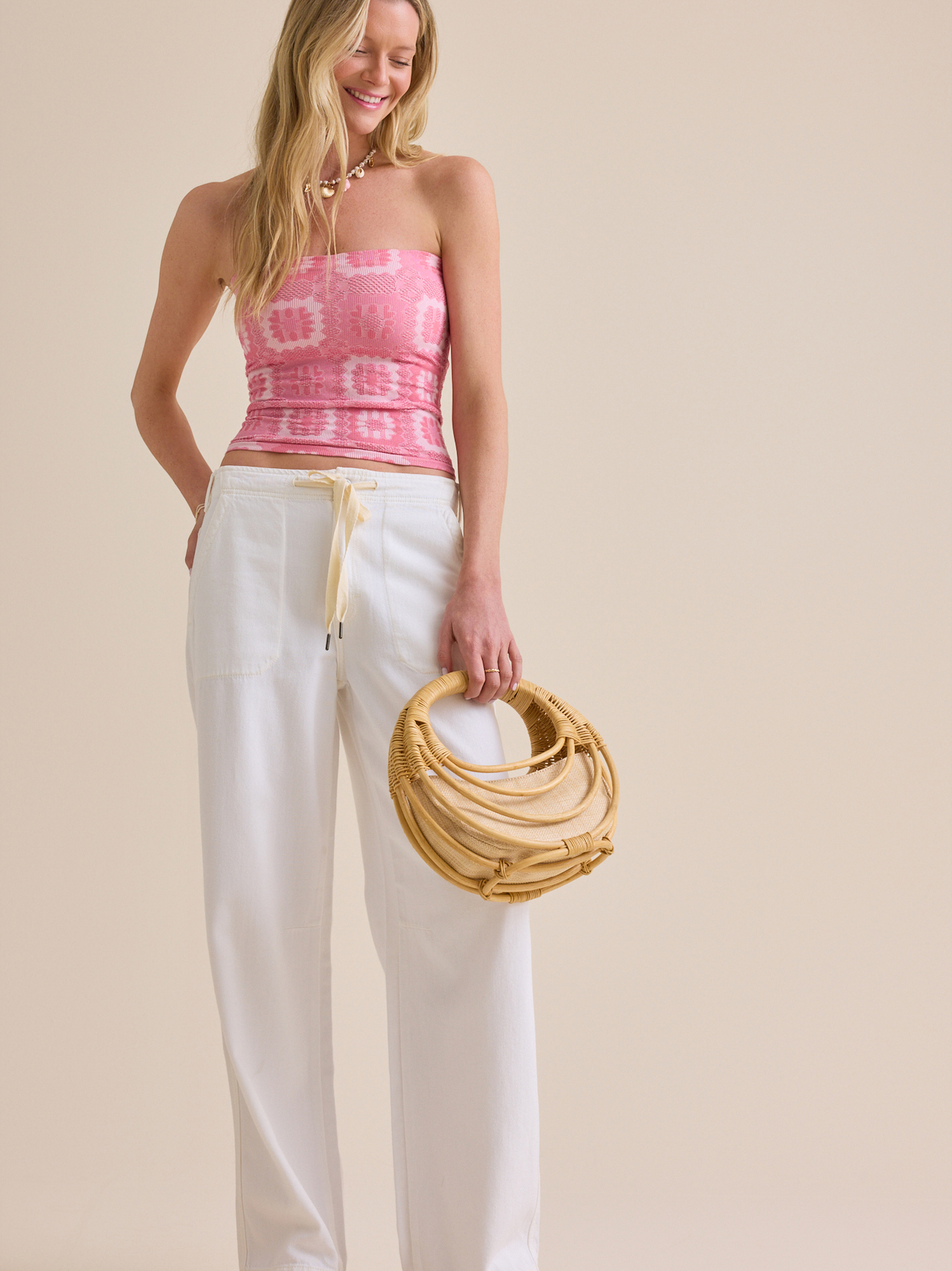 Isabelle Seamless Tube Top in Pink | Altar'd State