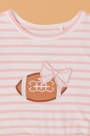 Savannah Stripes & Bows Football Set - Altar'd State - 