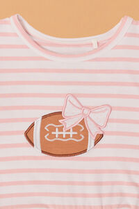 Savannah Stripes & Bows Football Set Detail 2 - Altar'd State
