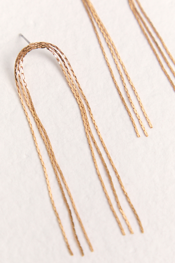 Sparkle Chain Dangle Earrings Detail 2 - Altar'd State
