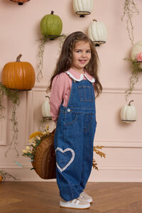 Reagan Heart Denim Overalls - Altar'd State