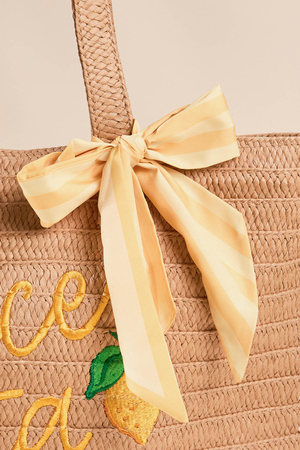 Dolce Vita Straw Tote - Altar'd State - 