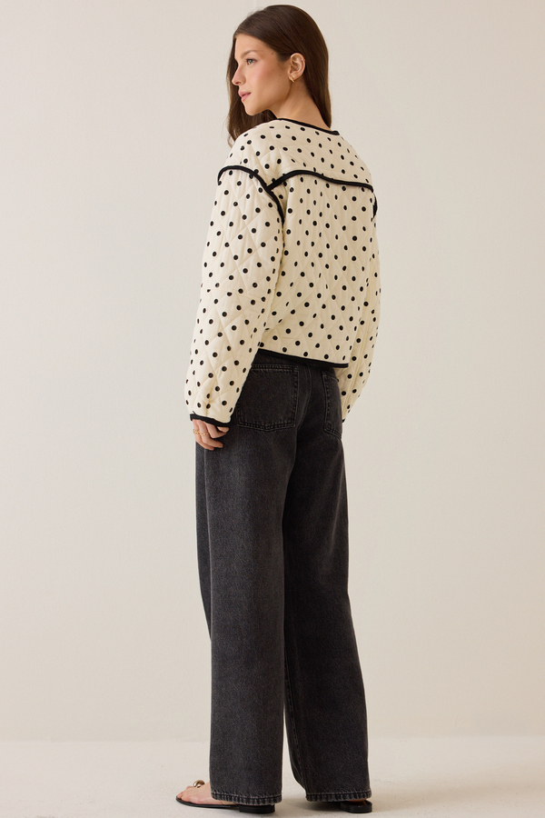 Blythe Polka Dot Jacket Detail 5 - Altar'd State