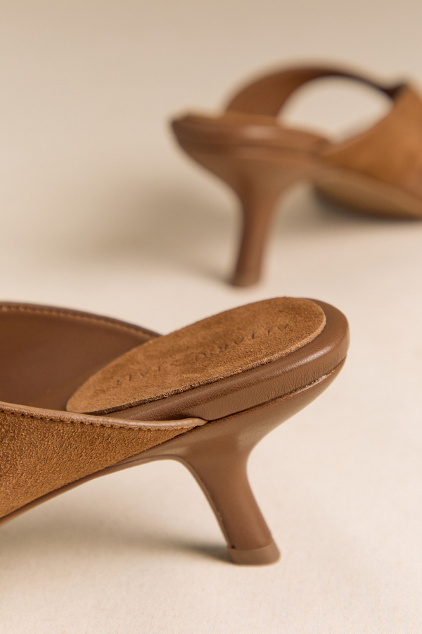 Jaslyn Suede Kitten Heels Detail 3 - Altar'd State