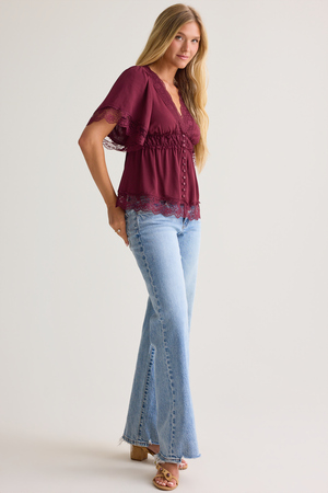 Evanelle Lace Babydoll Top - Altar'd State - 